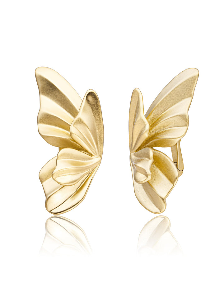 Butterfly Push Back Oorbellen