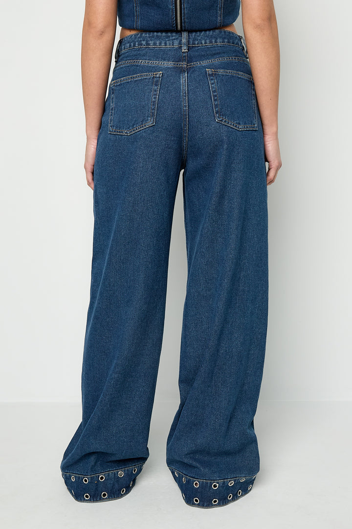 Eyelet Statement Jeans