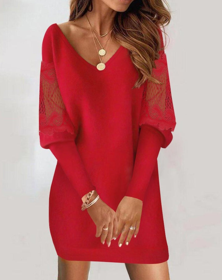 ARINA™ | Jurk met Kant Mouwen