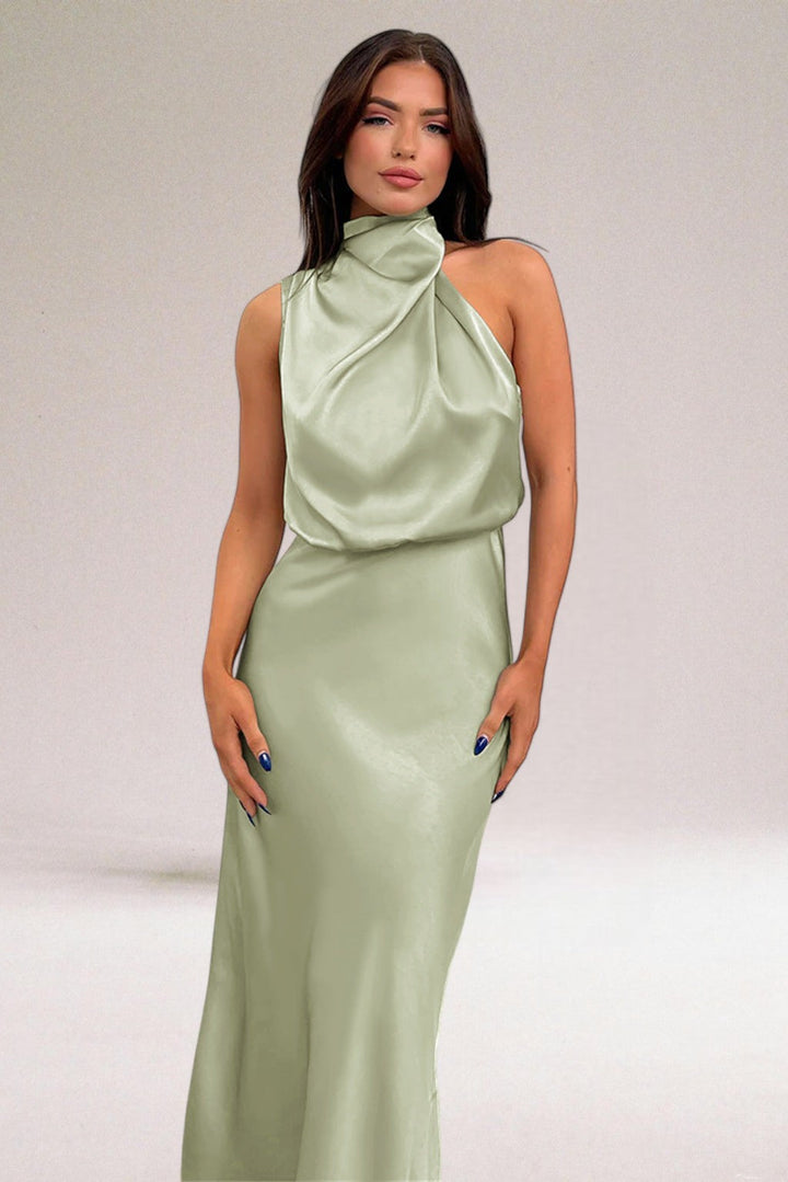 VALORÉ | Elegante Satijnen Jurk met Verfijnde Details
