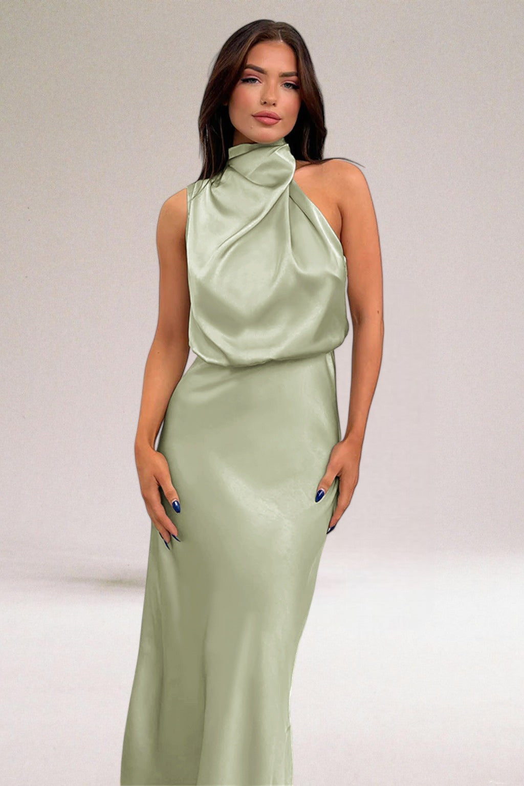 VALORÉ | Elegante Satijnen Jurk met Verfijnde Details