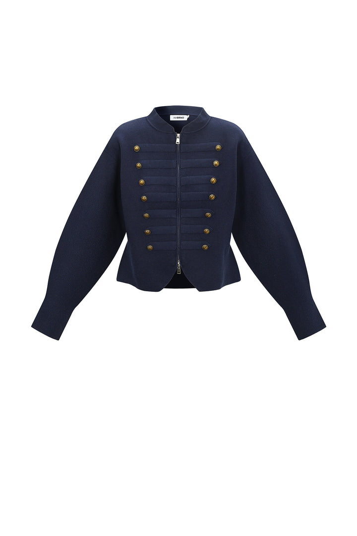 Casual effen, losvallend, zelfklevend gebreid vest (van echt katoen)