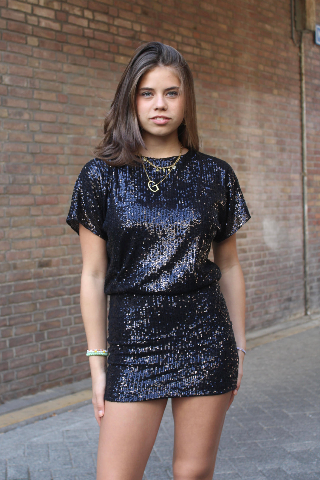 Stone dress - zwart