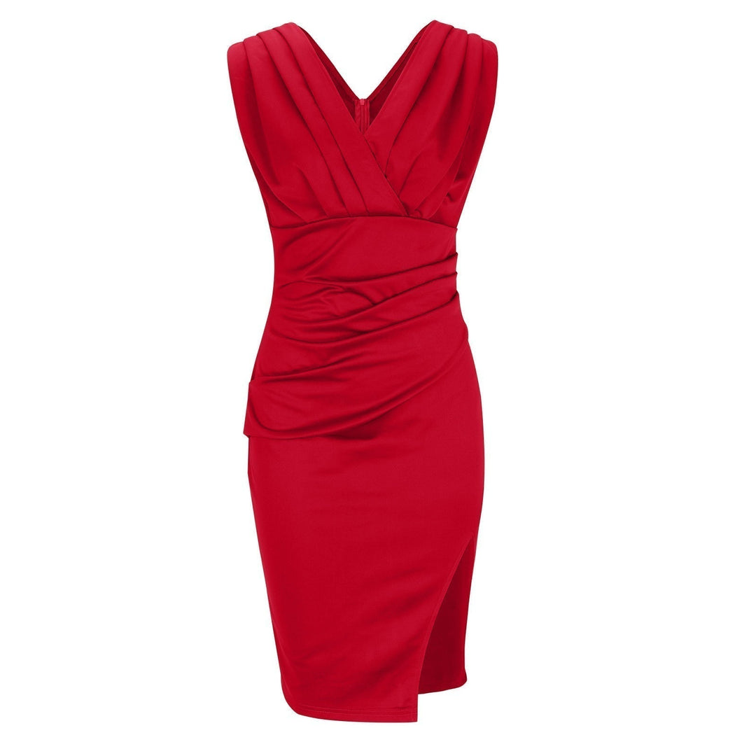 MIRA | Elegante Jurk met V-hals en Chic Split