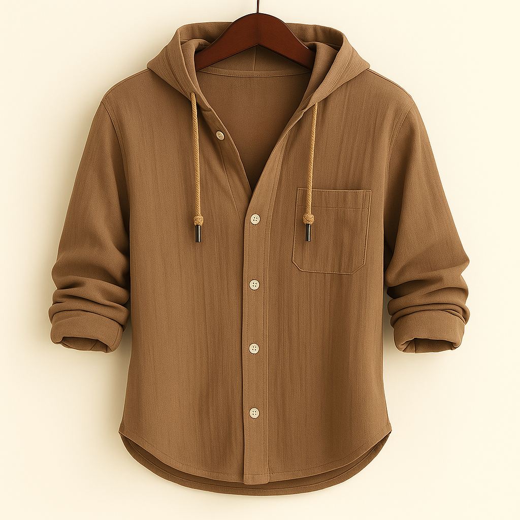 MARINO | Overhemd met Capuchon voor Modern Comfort en Veelzijdige Stijl