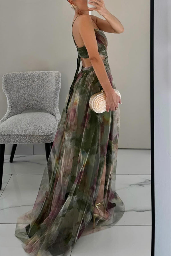 FIORA | Maxi Boheemse Jurk met Romantische Bloemenprint