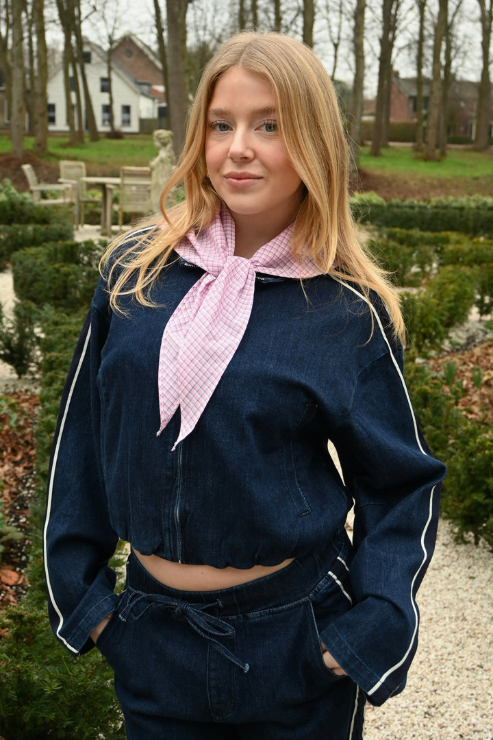 Check me scarf - roze