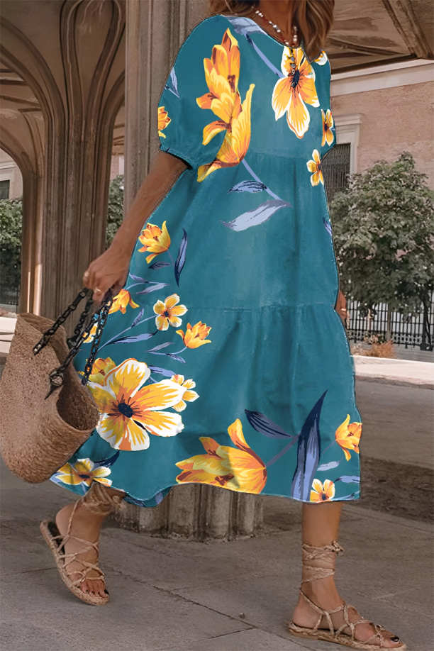 LIEKE | Elegante en Comfortabele Midi Jurk