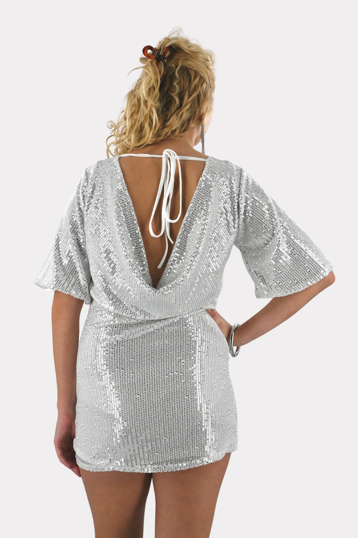 Disco dream dress - zilver