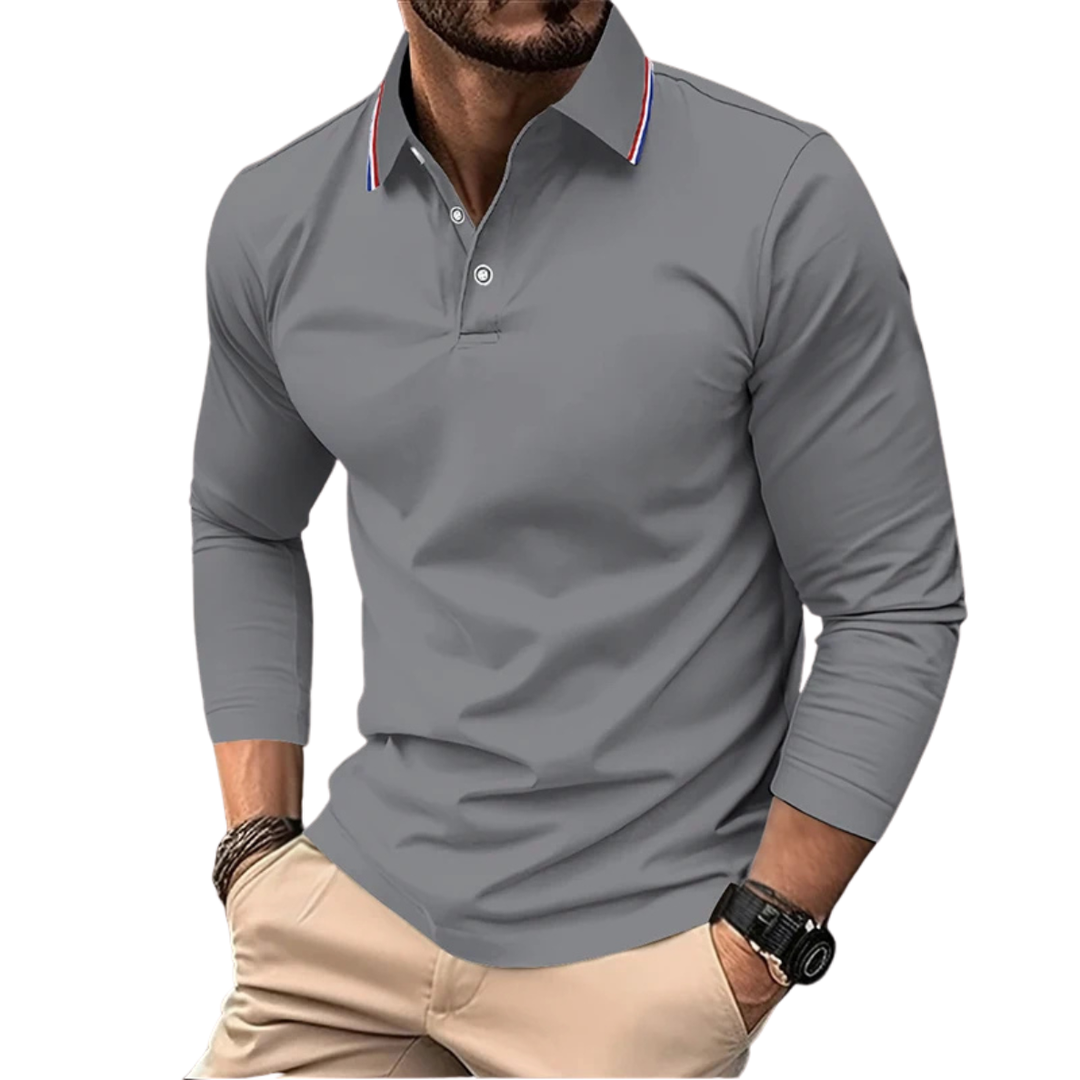 SVEN | PREMIUM CASUAL POLO MET CONTRASTERENDE Kraag