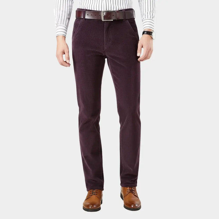 MAISON LORÉA | Premium Ribstof Broek met Rechte Pijp