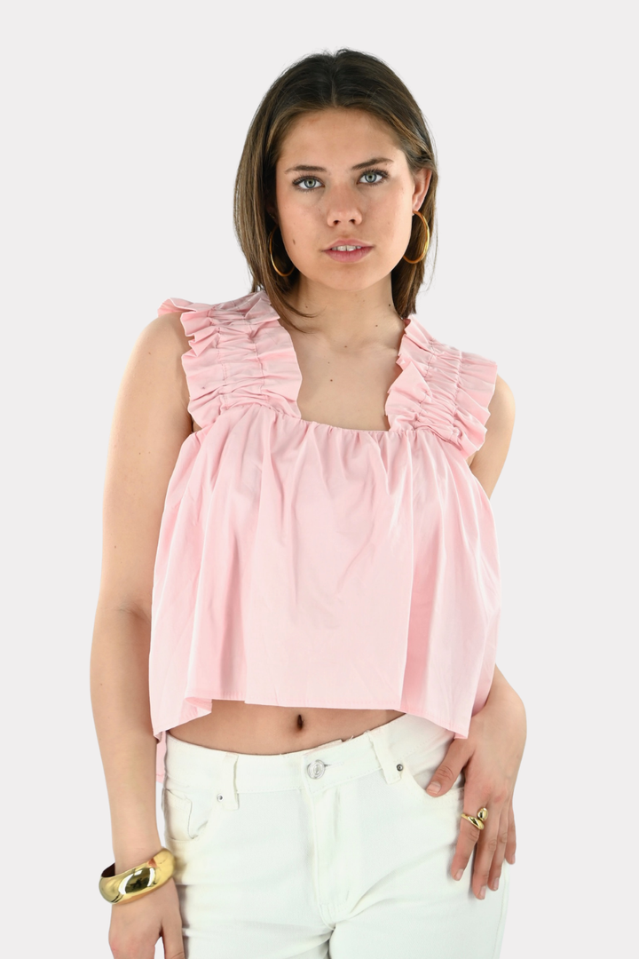 Bubble top - licht roze