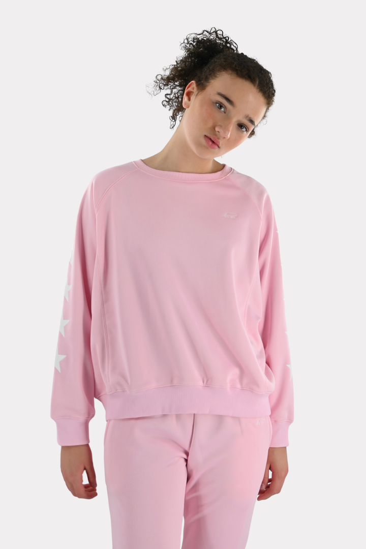 Trainings tiger sweater - baby roze