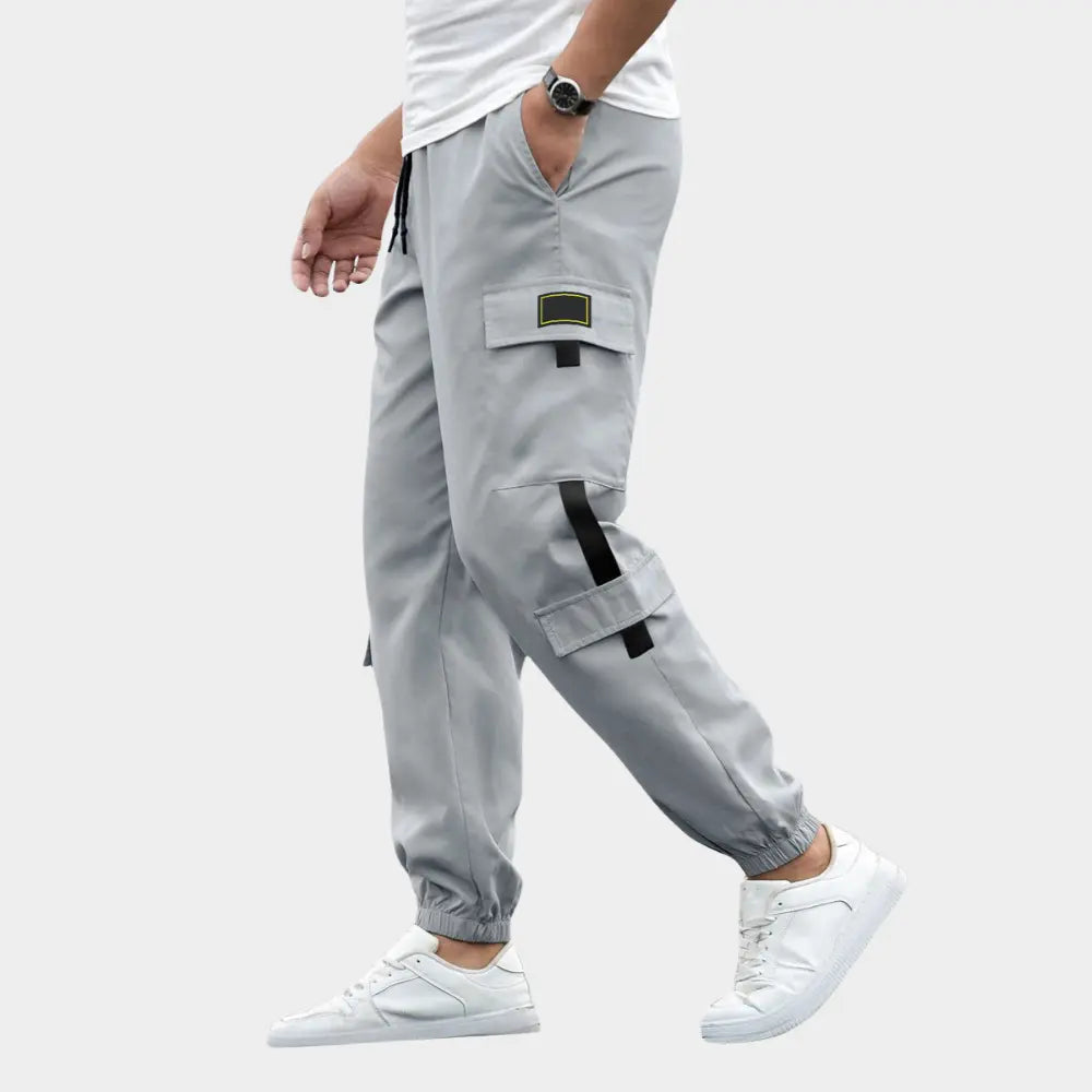 MAISON LORÉA | Urban Cargo Jogger met Contrasterende Accenten