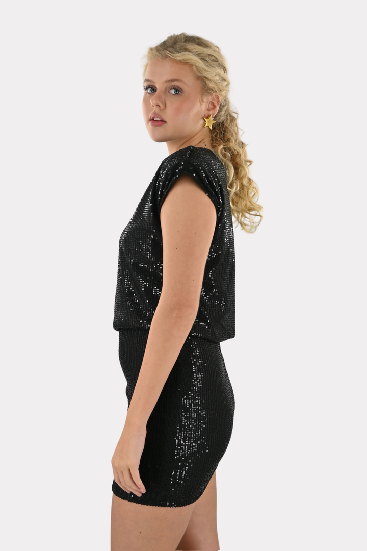 Starshine dress - zwart