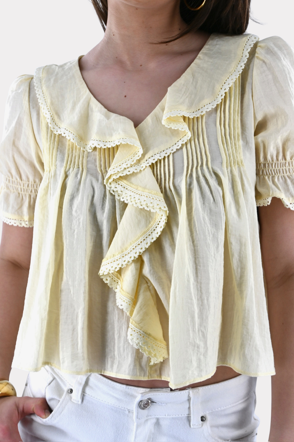 Sky blouse - geel