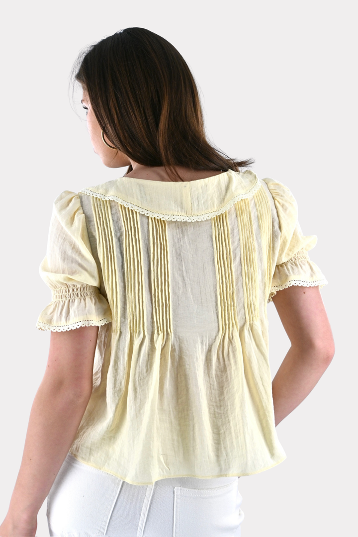 Sky blouse - geel
