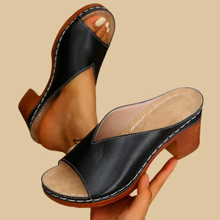 ANNE | Orthopedische Sandalen met Brede Hak Elegant en Comfortabel voor Elke Dag