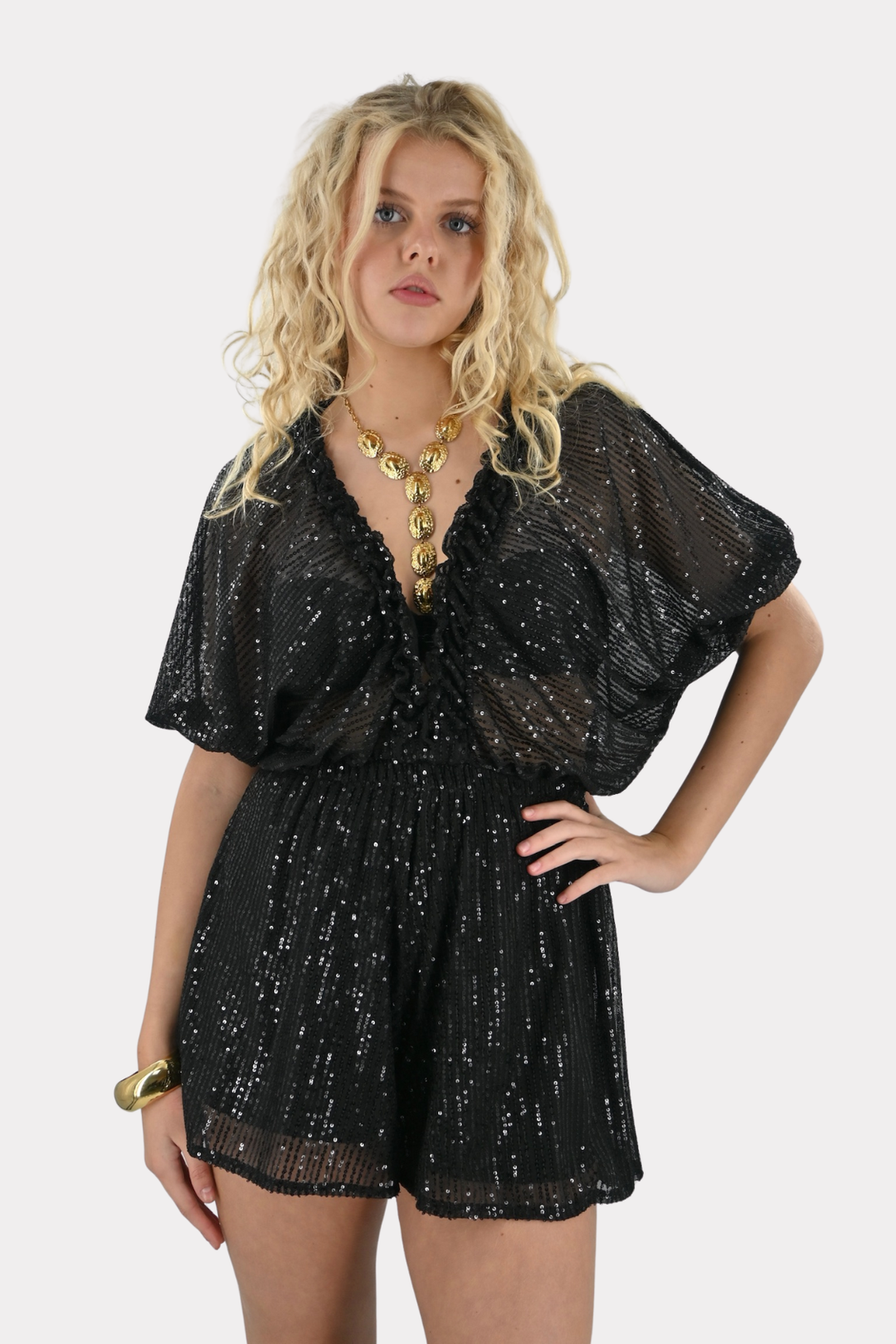 Moonlight playsuit - zwart