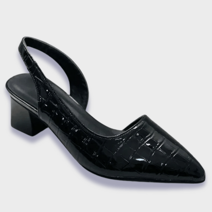 LIANNE | Elegante Orthopedische Schoenen met Middelhoge Hak en Krokodillenprint voor de Hele Dag