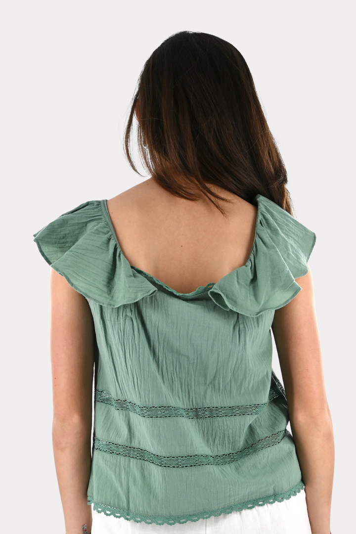 Sail top - salie groen