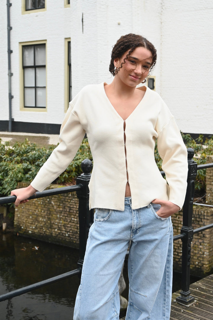 City cardigan - crème