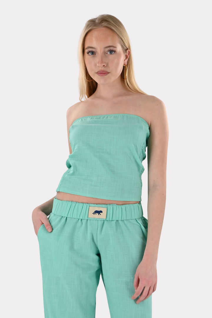 Tiger pants - aqua