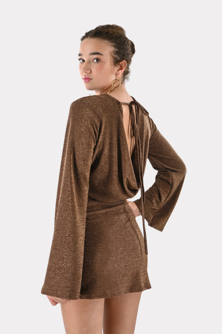 Party fever dress - bruin