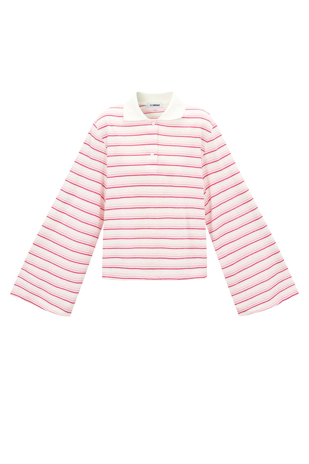 Gestreepte stretch polo set