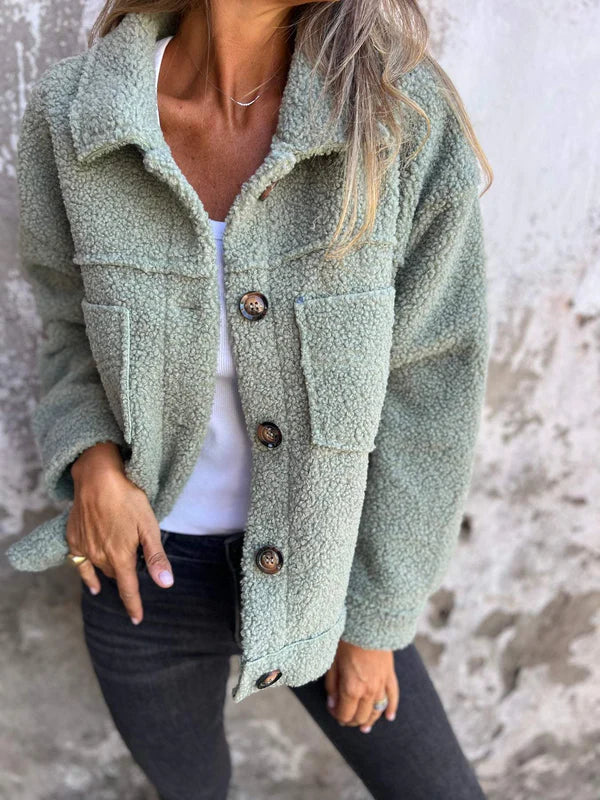 DIONNE™ | Elegante Korte Jas met Revers en Chic