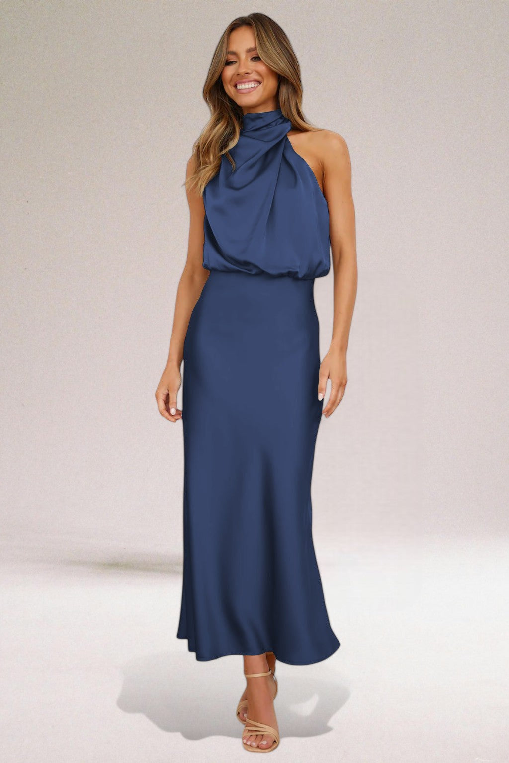 VALORÉ | Elegante Satijnen Jurk met Verfijnde Details