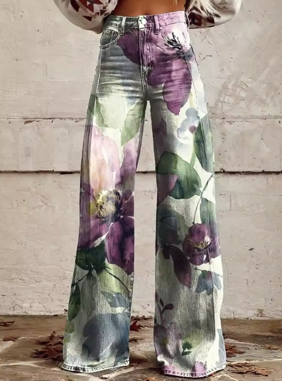 MODESSA | Boho Vintage Broek met Unieke en Verfijnde Stijl