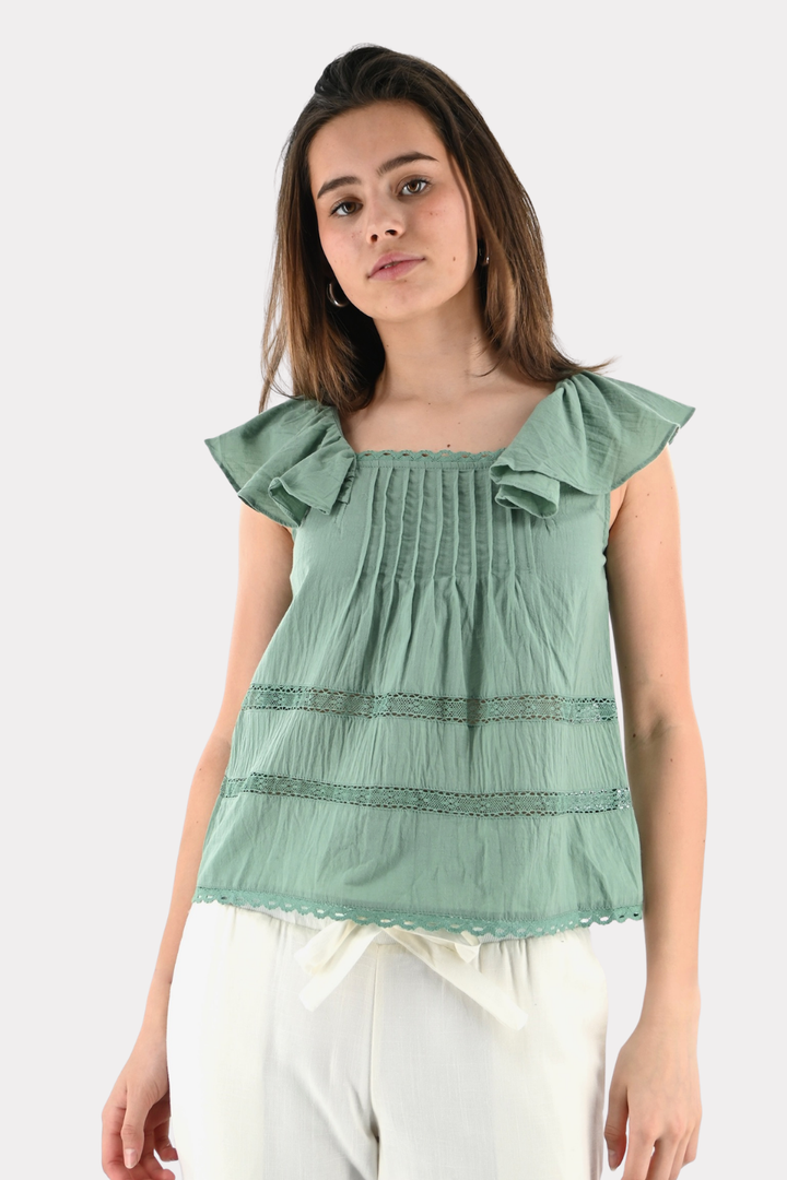 Sail top - salie groen