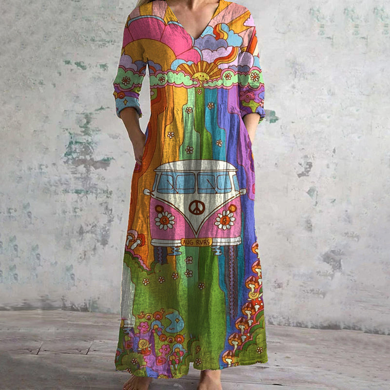 Paula - Retro Boho Dress