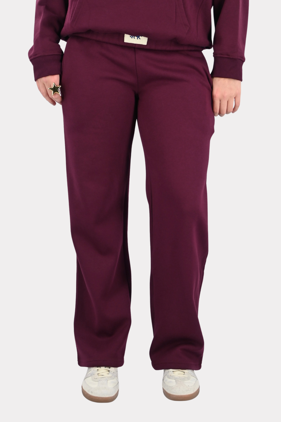 Tiger lounge pants - bordeaux