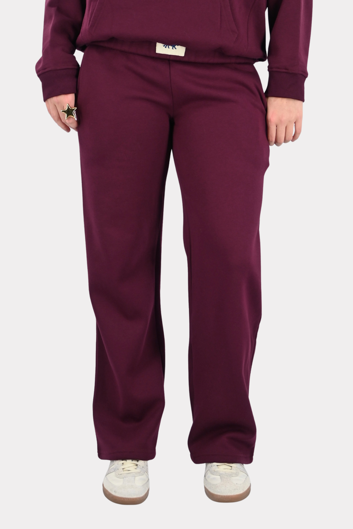 Tiger lounge pants - bordeaux