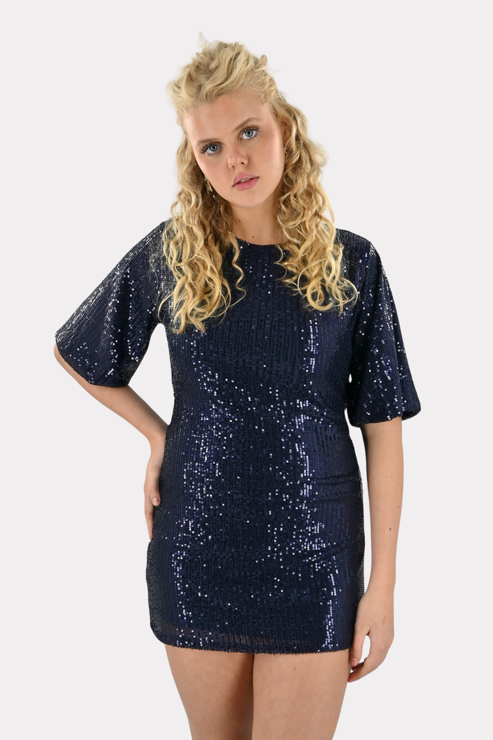 Disco dream dress - navy