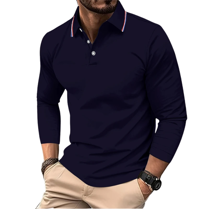 SVEN | PREMIUM CASUAL POLO MET CONTRASTERENDE Kraag