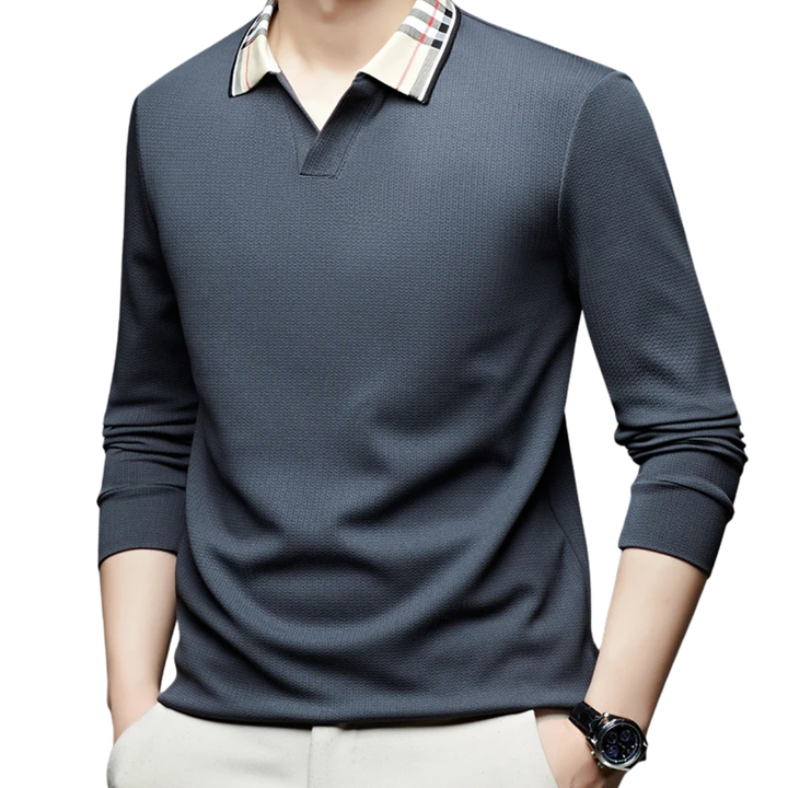 ALEXANDER | ELEGANTE POLO MET RUITKRAAG VOOR HEREN