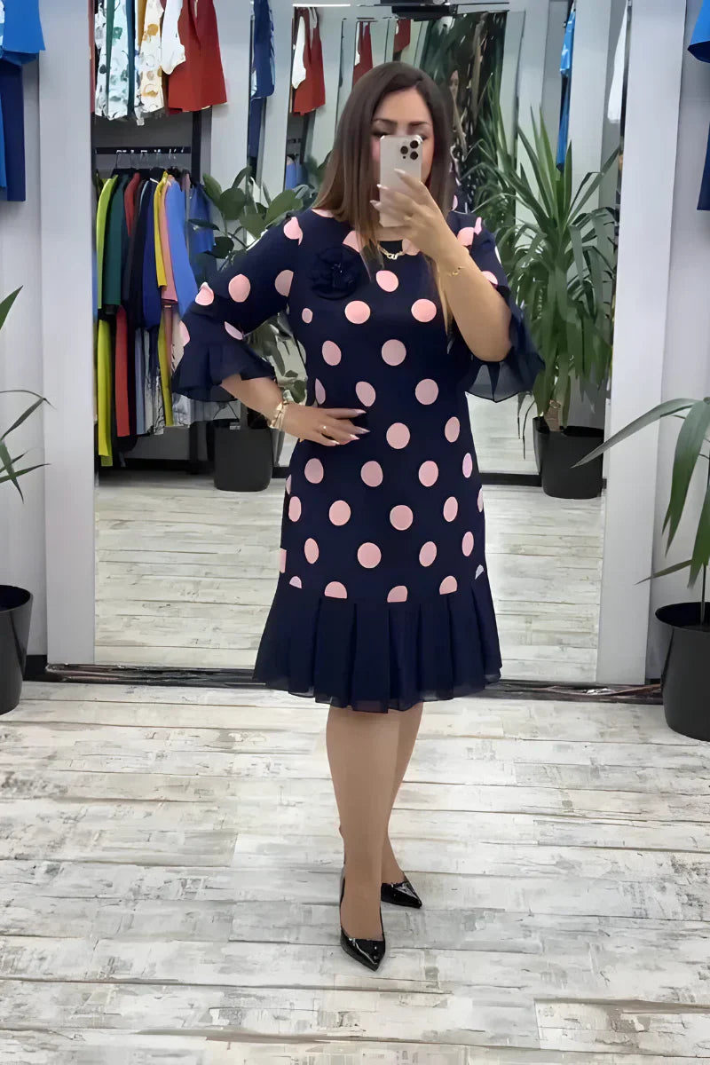 NINA™ | Elegante midi-jurk met flatterende pasvorm en tijdloze stijl