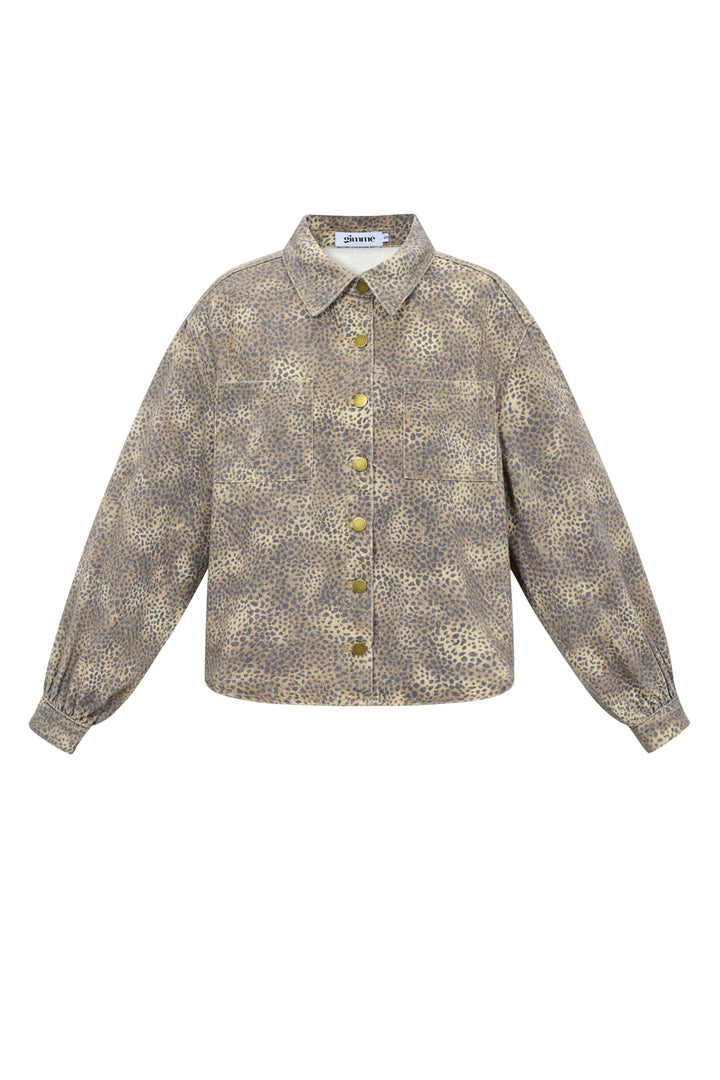 de cowgirl & dol op luipaardprint jeans