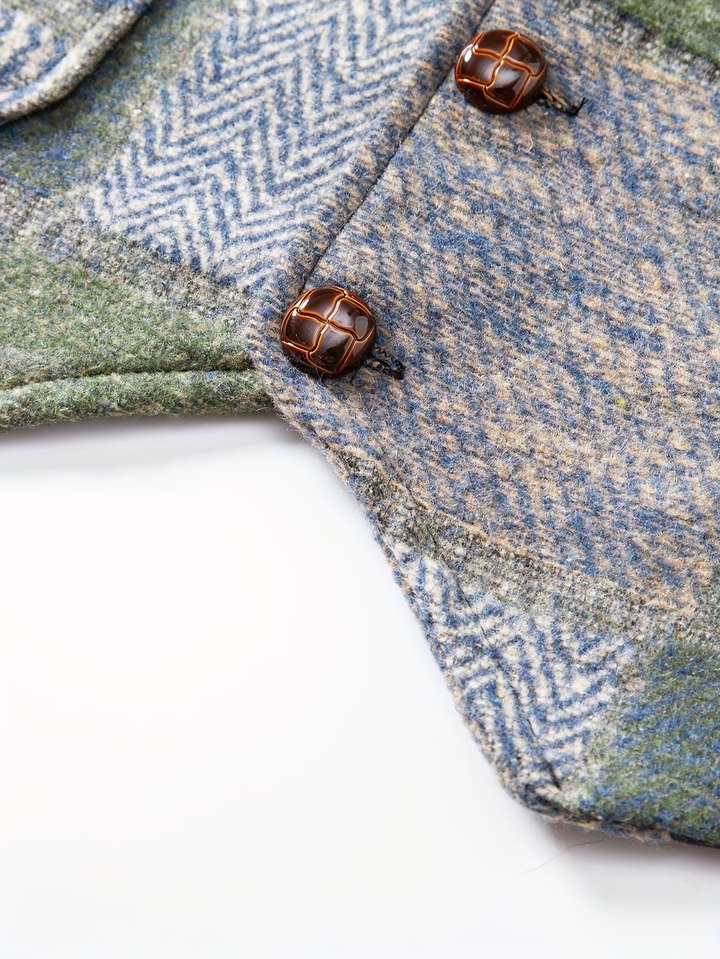 Oliver | Klassiek Tweed Gilet met Getailleerde Pasvorm