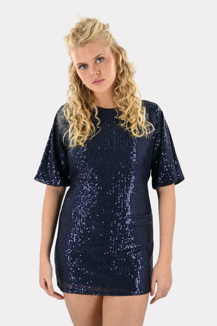 Disco dream dress - navy