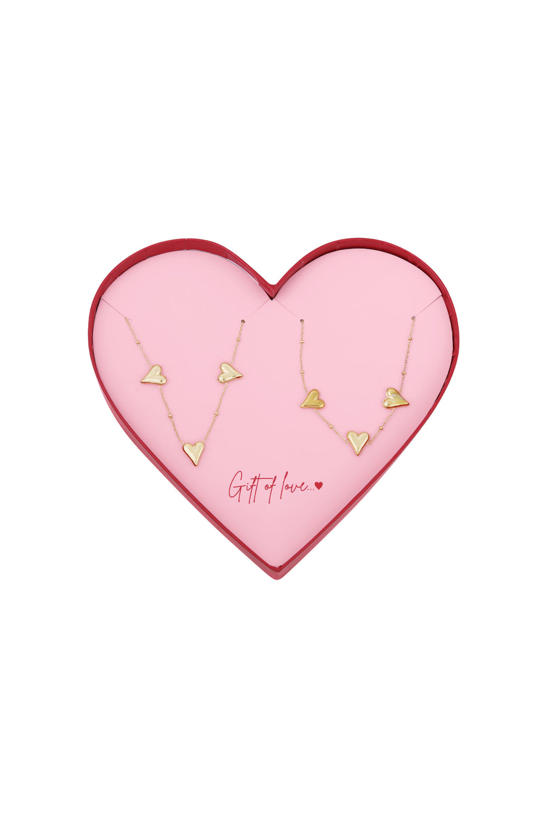 gift of love stainless steel ketting & armband