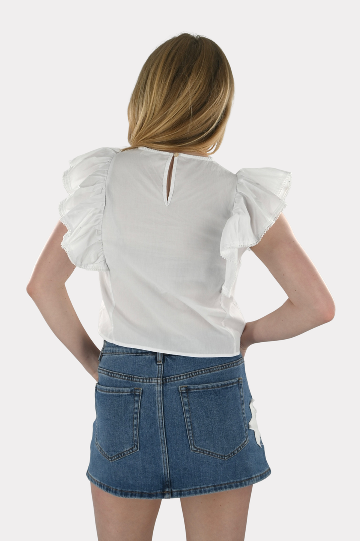 Tropical blouse - wit