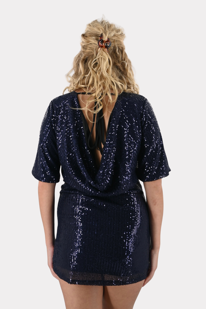 Disco dream dress - navy