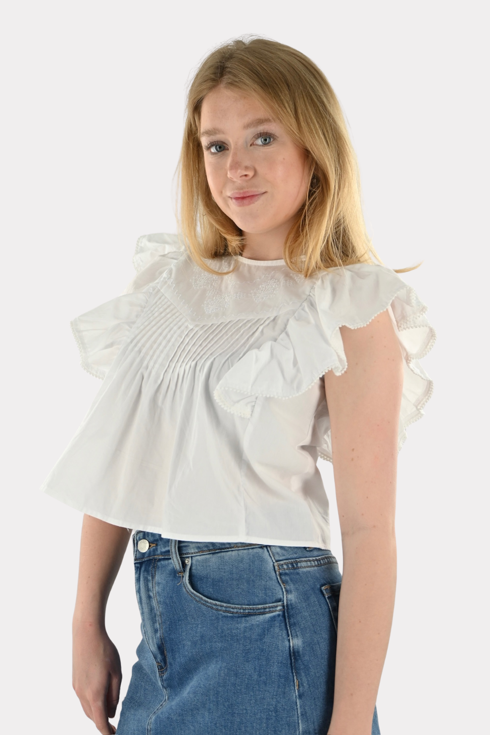 Tropical blouse - wit