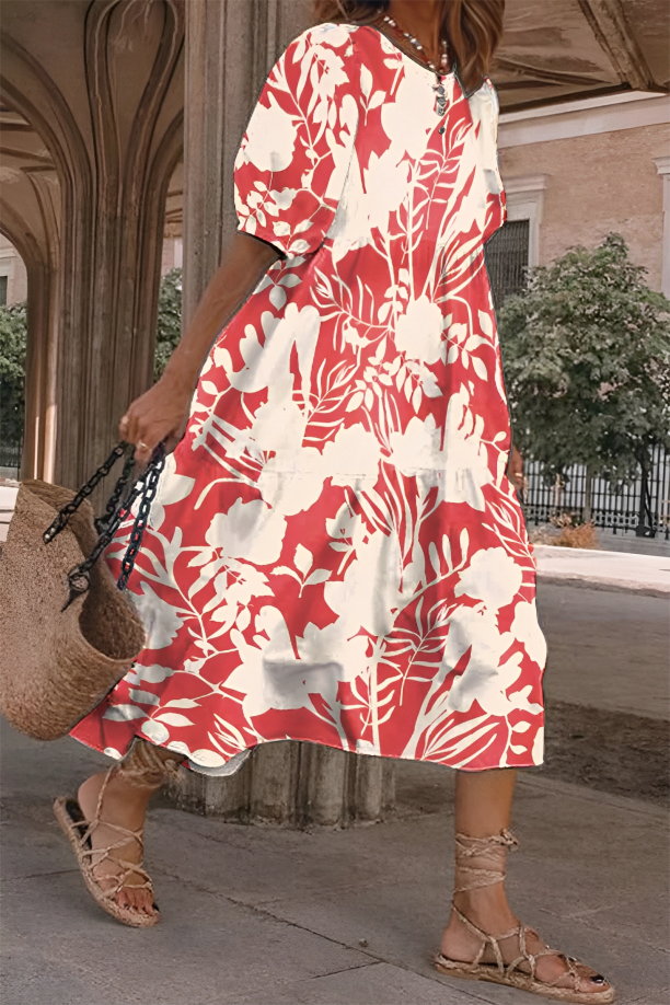 LIEKE | Elegante en Comfortabele Midi Jurk