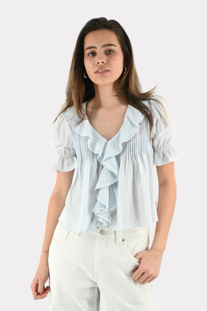 Sky blouse - licht blauw