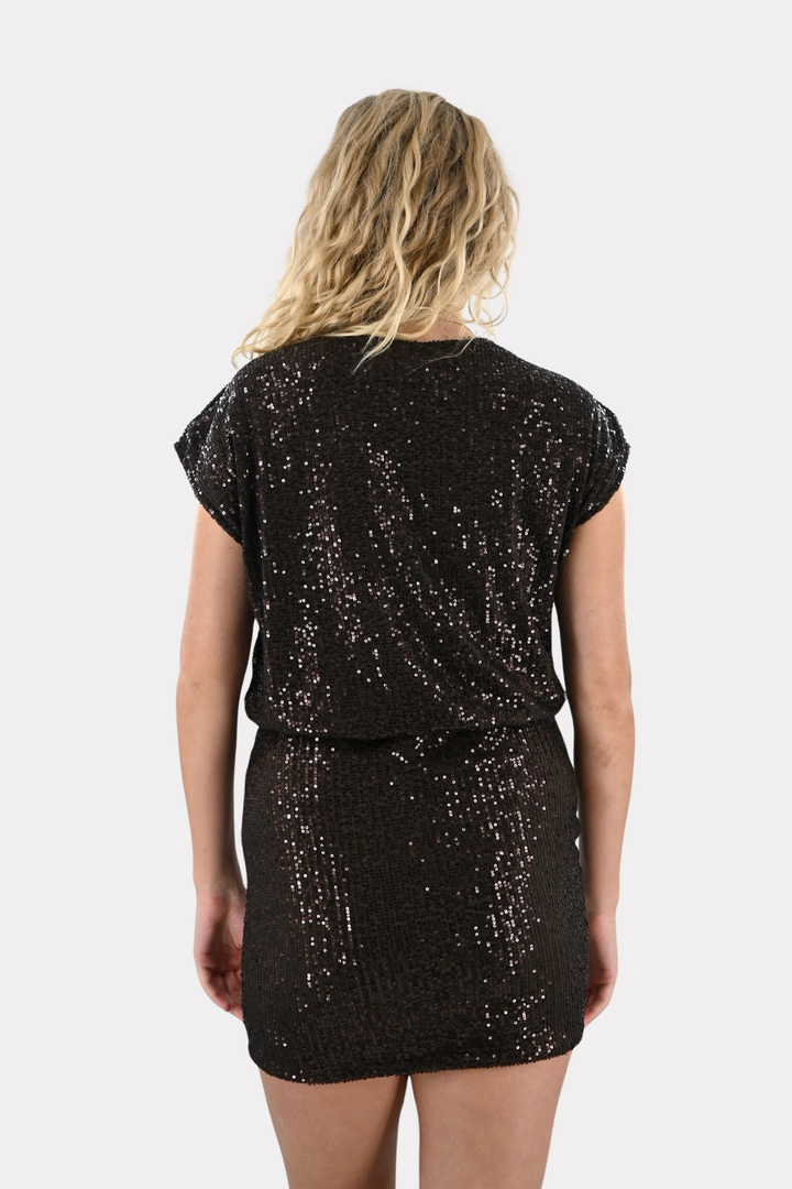 Starshine dress - donker bruin